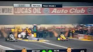 Britney Force win NHRA Top Fuel Dragster Championship 2017 [upl. by Etnemelc]