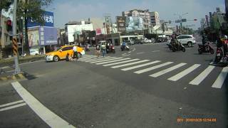 Pedestrian hit by taxi [upl. by Rangel]