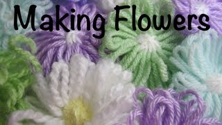 How to Make a Flower on a Loom [upl. by Kciv]