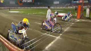 FIM Bydgoszcz Speedway GP of Poland 2009  SemiFinal 2 third restart [upl. by Acinorej]