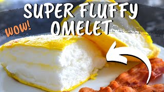 Super Fluffy Omelette Easy WOW Omelet Recipe [upl. by Inej854]