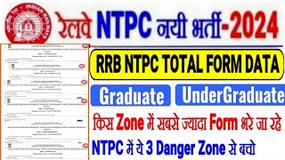 RRB NTPC TOTAL FORM DATA किस ZONE से कितने FORMGRADUATE amp UNDERGRADUATEये 3 Danger Zone से बचो [upl. by Siegler]