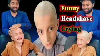 Funny 😂 Headshave Crying Boy  Prank vs Prank Cutting Hair  Headshave At Barber Shop Pakistan [upl. by Luttrell718]