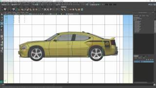 Maya Car Modeling Project  Part 1  Setting up 2D reference [upl. by Nimajneb]