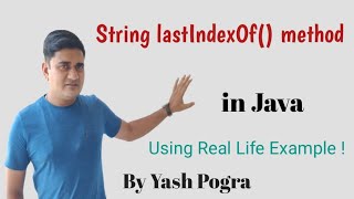 Java String lastIndexOf Method  Java String lastIndexOf method example [upl. by Enattirb562]