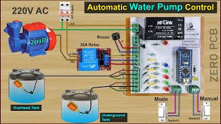 Automatic Water Level Controller using Arduino amp float sensor for Overhead Tank  Arduino Project [upl. by Sanburn]