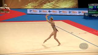 PODGORSEK Aleksandra SLO  2018 Rhythmic Worlds Sofia BUL  Qualifications Clubs [upl. by Iniffit]