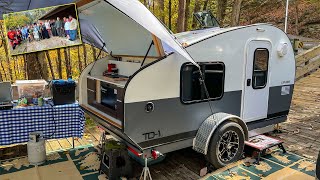 An Actual Bathroom in a Teardrop Camper  quotCamping on a Porchquot 2022 Finale [upl. by Marc]