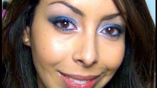 ❄Make up de Fêtes n°4❄ Bleu intense givré w Color Infaillible lOréal [upl. by Hoffman]