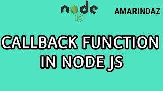 What the heck is Callback function  Node JS tutorial for beginners [upl. by Avrenim]