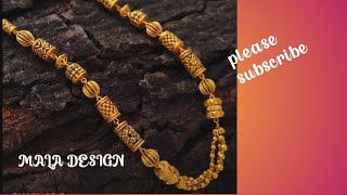 gold mala design jewellery [upl. by Haididej]