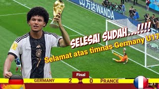 Prancis Vs Jerman 20 Hasil Final piala Dunia U17 indonesia 2023 berlangsung live [upl. by Uziel]