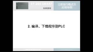 A19 西门子 SIMATIC S7200 SMART PLC 软件及编程  比较指令概述及应用举例 [upl. by Truscott120]