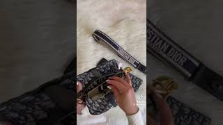 Dior saddle bag uootd fyp dupe dior youtubeshorts trending trendingshorts dhgateunboxing [upl. by Enyad194]