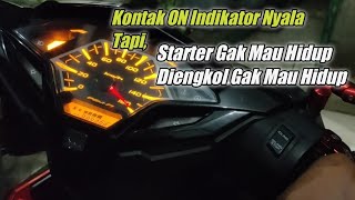 Motor tidak nyala distarter dan diengkol ini dia masalahnya  Honda Vario [upl. by Ferino]