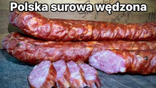 Kiełbasa POLSKA surowa wędzona🇵🇱💪 [upl. by Higginbotham]