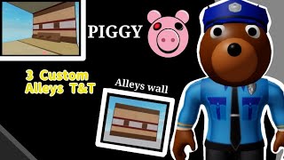 3 custom Alleys Tricks In piggy TampT [upl. by Llerryt]