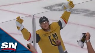 Jack Eichel Scores First Career Playoff Goal To Give Golden Knights Lead Over Jets [upl. by Tija]