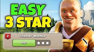 How to Easily 3 Star Friendly WarmUp  Haalands Challenge Clash of Clans [upl. by Doykos970]