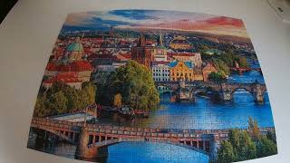 Time Lapse Puzzle Trefl Most Karola Praga 1000 [upl. by Andromede]