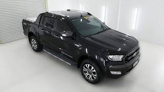 FORD RANGER 4x4 WILDTRAK Black Mica Auto Ute 16470 [upl. by Ociral520]