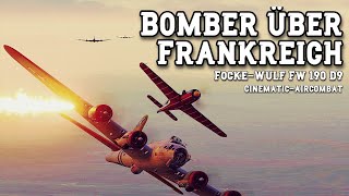 Bomber über Frankreich  FockeWulf Fw 190 D9  B17 CinematicAttack  DCS World War II 4K [upl. by Darsey]