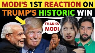 PM MODI CONGRATULATES DONALD TRUMP WINS THE ELECTTION PAKISTANI PUBLIC REACTION ON PM MODI amp TRUMP [upl. by Ailey]