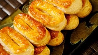 Zaban or shirini e zaban puff pastry recipe [upl. by Nemracledairam]