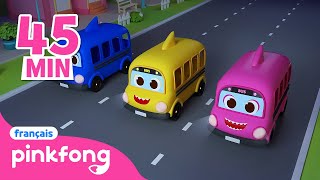 Apprenez langlais avec les Roues du Bus Baby Shark  Comptines  Pinkfong Chansons pour Enfants [upl. by Edras]