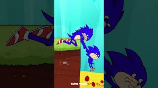 Lava Pit Challenge  Shin Sonic Family vs Tails Family [upl. by Kai]