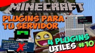 PLUGINS para tu SERVIDOR de Minecraft  4 PLUGINS UTILES 10 [upl. by Atikram439]