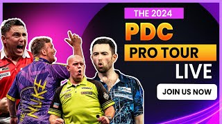 2024 PDC Pro Tour Live  Players Championship 06 [upl. by Elletnuahs]