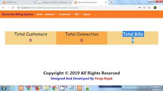 Electricity Billing System Project  PHP MYSQL Bootstrap [upl. by Anderegg277]