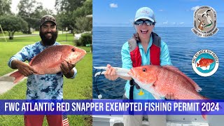 Red Snapper  Exempted Fishing Permit 2024 [upl. by Eelrak]