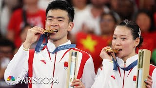 China asserts dominance with badminton mixed doubles gold  Paris Olympics  NBC Sports [upl. by Nohtanhoj]