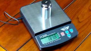 Calibration of My Weigh i1200 digital scale [upl. by Yedoc]