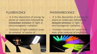 Fluorescence spectroscopy Difference between Fluorescence and Phosphorescence [upl. by Inafit]