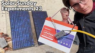 Solar Sunday Experiments 23 TEMGOT LiFePo4 12v 100AH selfheating battery review with MPPT system [upl. by Casteel]