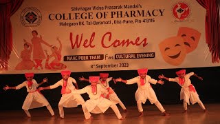 Aale Marathe🚩 Malhari  SVPM college of pharmacy Malegaon subhedarmalharialemarathedance [upl. by Onra]