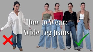 Dos amp Donts Wide Leg Jeans  Styling Rules [upl. by Bilak202]