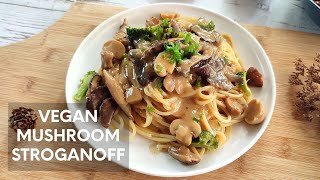 Easy Vegan Mushroom Stroganoff [upl. by Lamori]