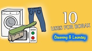 10 Uses For Borax For Cleaning amp Laundry [upl. by Odrarej]