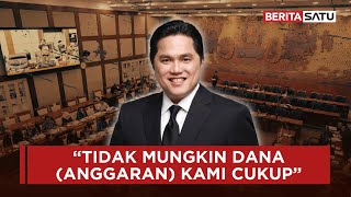 Kementerian BUMN Cuma Dapat Anggran Rp277 M Erick Thohir Curhat ke DPR  Beritasatu [upl. by Ocinom]