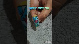 30 Days of Nails Day19 Stained Glass Art 💅sparklebrushbyneha nehajindal27 youtubeshorts [upl. by Nylhtac]