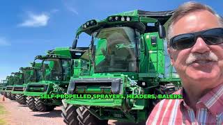 Larchwood IA Area Equipment Auction  Combines [upl. by Pytlik]