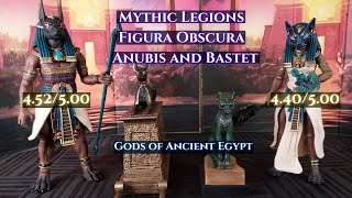 Mythic Legions Figura Obscura Gods of Ancient Egypt  Anubis and Bastet Review [upl. by Aerdnu100]