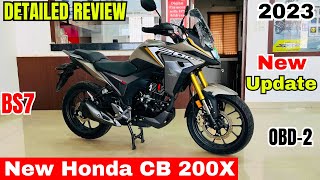 2024 All New Honda CB200X BS7✅Detailed Review  Price  Features  Changes  Update😱Better than ktm [upl. by Enyallij]