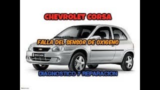 COMO MEDIR Y DIAGNOSTICAR UN SENSOR DE OXIGENO CHEVROLET CORSA [upl. by Doowron]