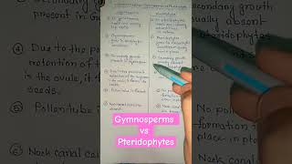 gymnosperms vs pteridophytes  plant kingdom biologyshortsfeed shortsytshorts [upl. by Imled245]