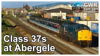 Class 37s around Abergele in the 1990s  4K Remaster [upl. by Nidak]